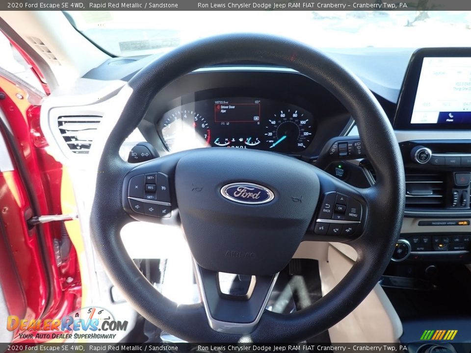2020 Ford Escape SE 4WD Rapid Red Metallic / Sandstone Photo #16