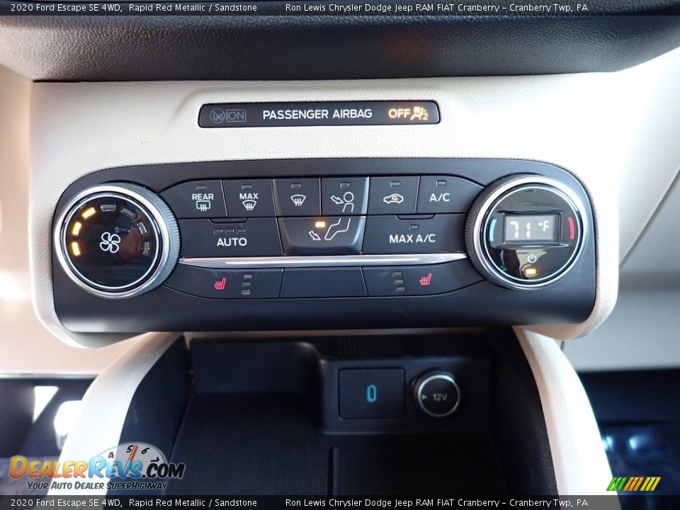2020 Ford Escape SE 4WD Rapid Red Metallic / Sandstone Photo #18