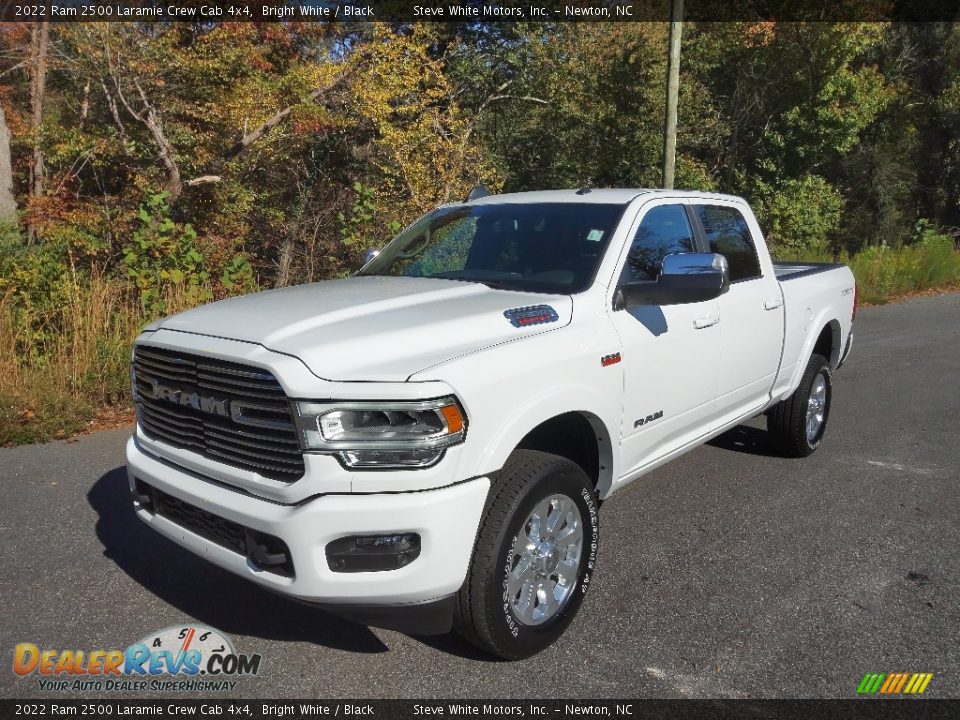 2022 Ram 2500 Laramie Crew Cab 4x4 Bright White / Black Photo #2