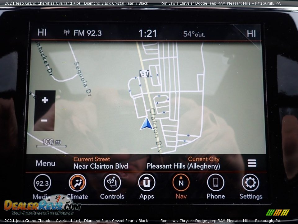 Navigation of 2021 Jeep Grand Cherokee Overland 4x4 Photo #18