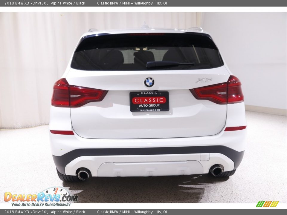 2018 BMW X3 xDrive30i Alpine White / Black Photo #20