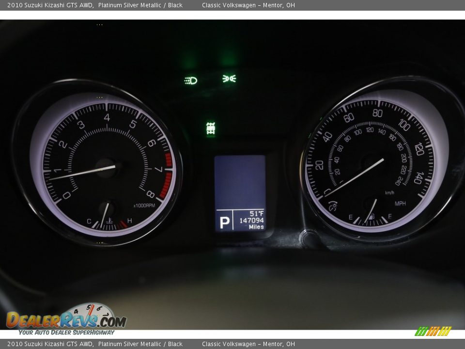 2010 Suzuki Kizashi GTS AWD Platinum Silver Metallic / Black Photo #8