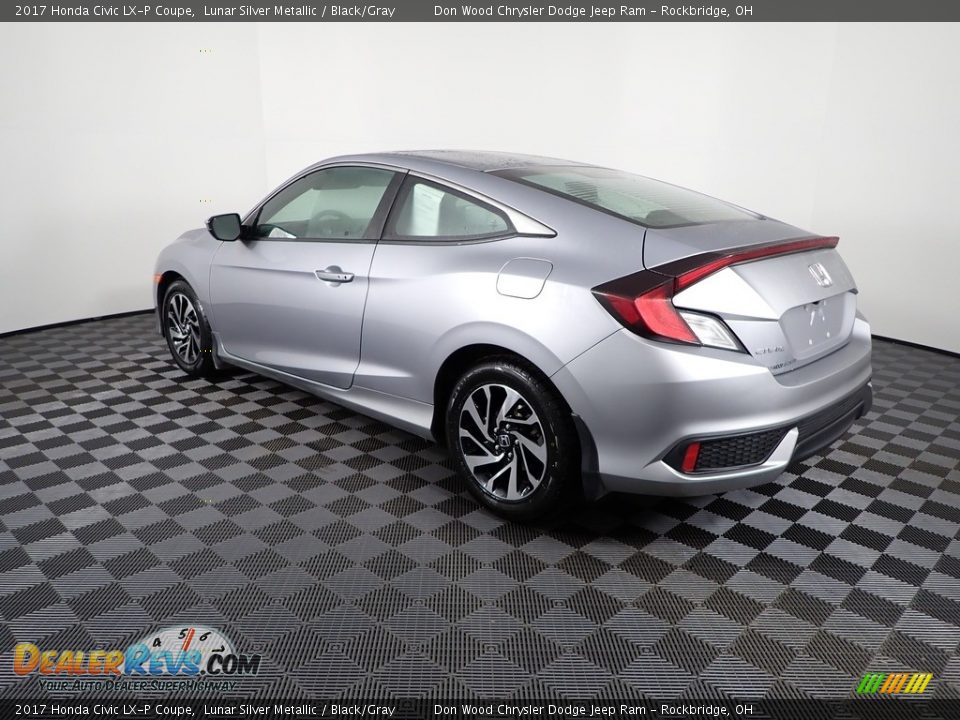 2017 Honda Civic LX-P Coupe Lunar Silver Metallic / Black/Gray Photo #10