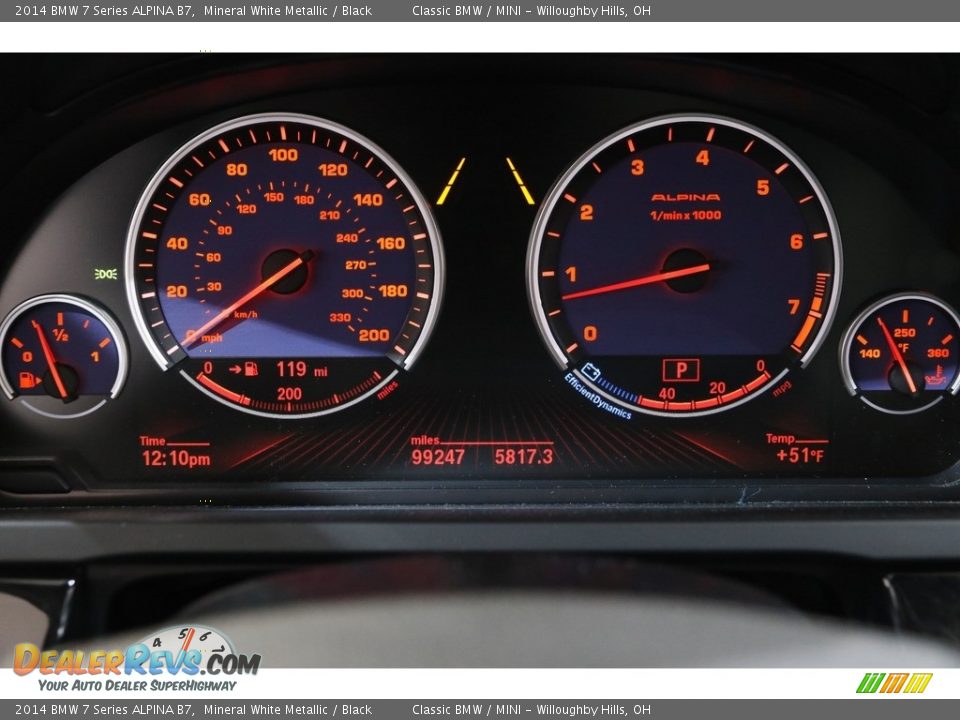 2014 BMW 7 Series ALPINA B7 Gauges Photo #8