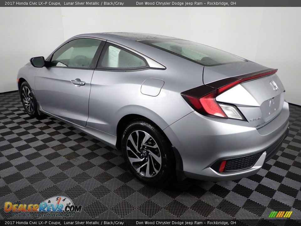 Lunar Silver Metallic 2017 Honda Civic LX-P Coupe Photo #11