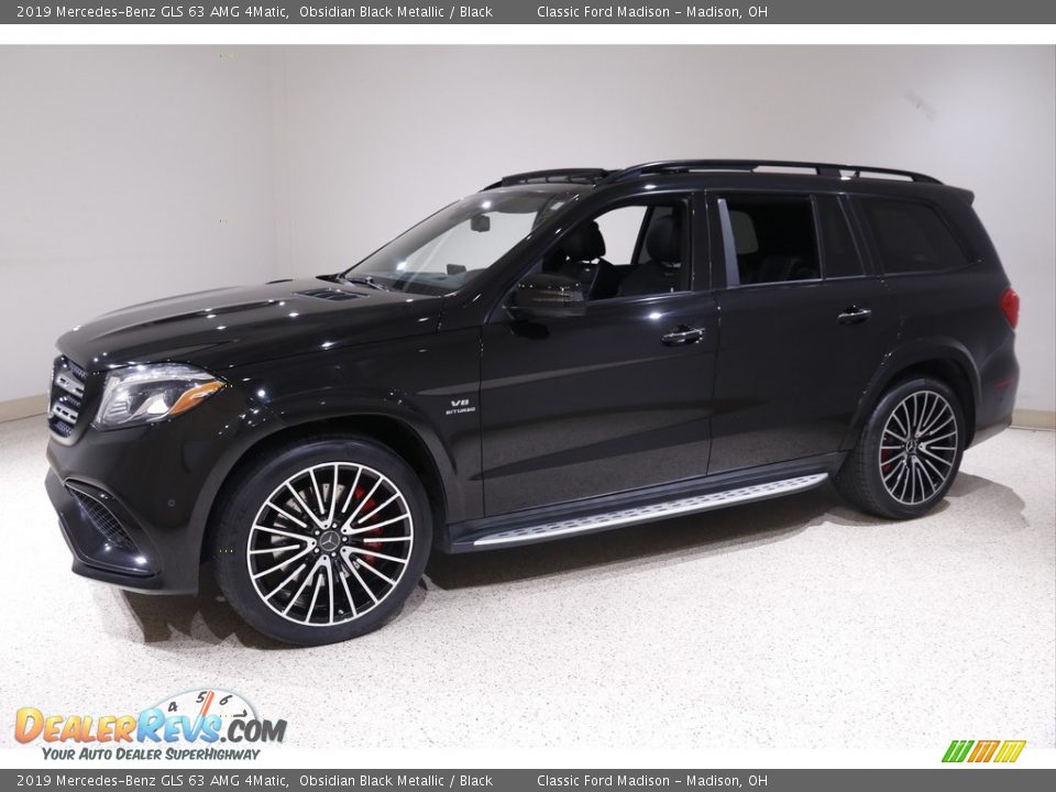 Obsidian Black Metallic 2019 Mercedes-Benz GLS 63 AMG 4Matic Photo #3