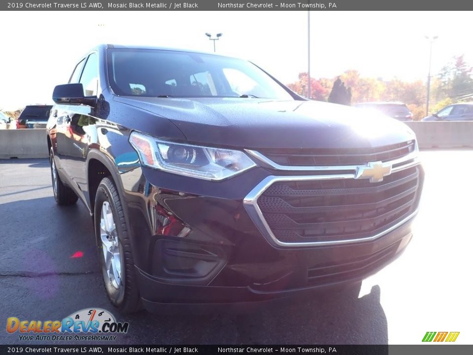 2019 Chevrolet Traverse LS AWD Mosaic Black Metallic / Jet Black Photo #10