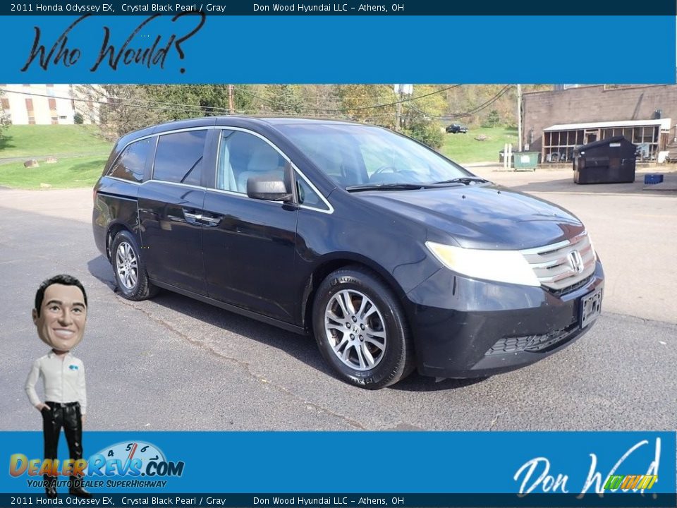 2011 Honda Odyssey EX Crystal Black Pearl / Gray Photo #1