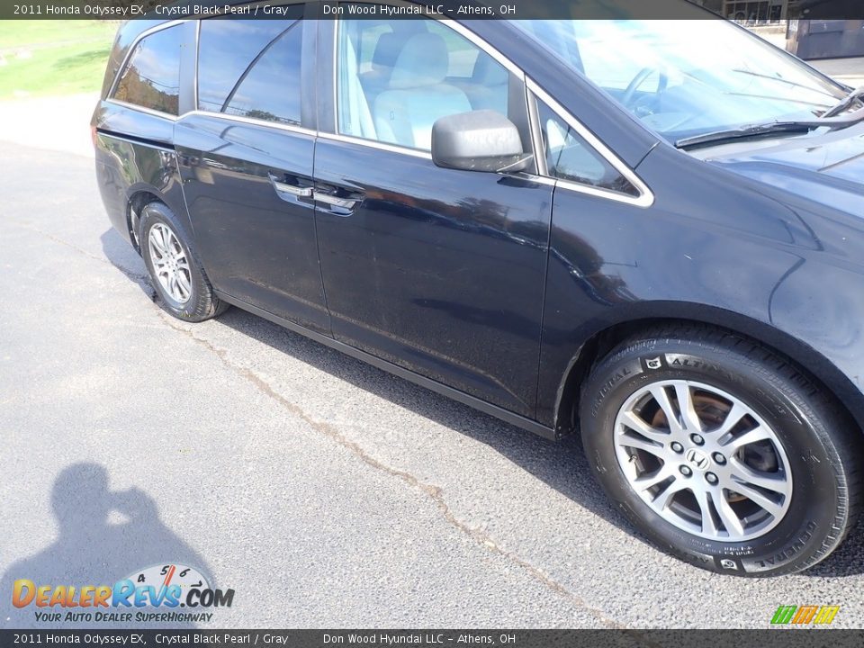 2011 Honda Odyssey EX Crystal Black Pearl / Gray Photo #3