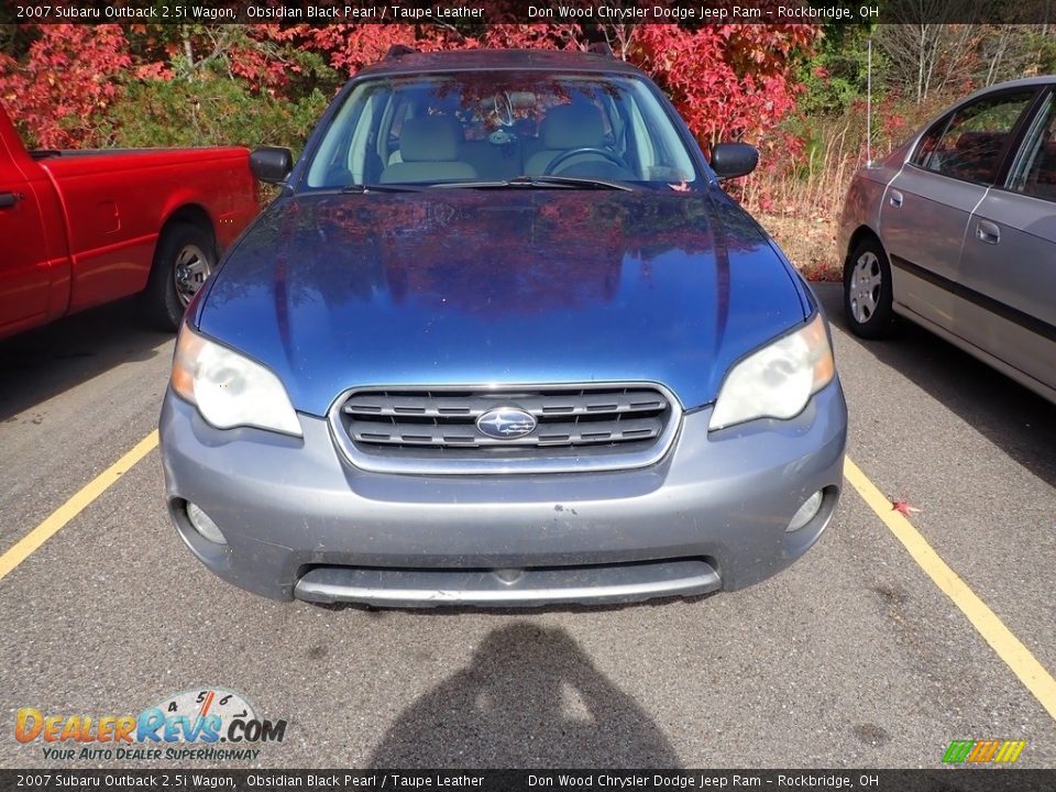 2007 Subaru Outback 2.5i Wagon Obsidian Black Pearl / Taupe Leather Photo #1