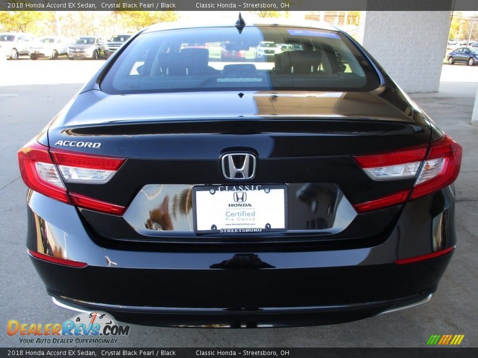 2018 Honda Accord EX Sedan Crystal Black Pearl / Black Photo #8