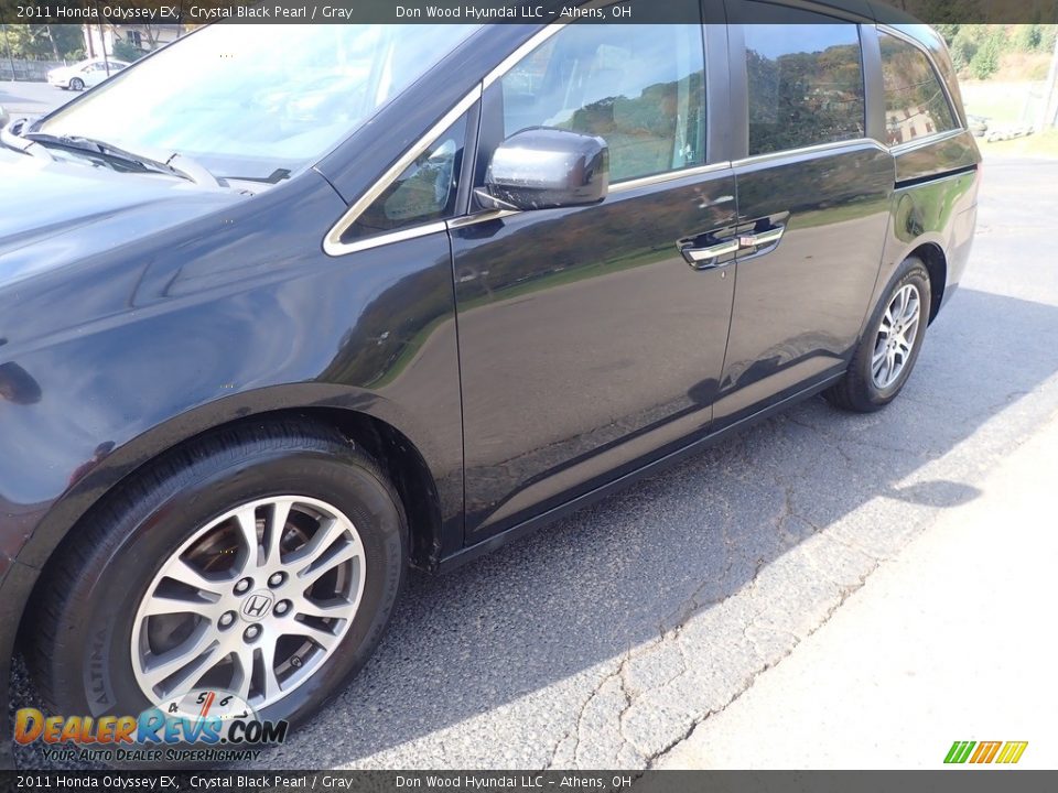 2011 Honda Odyssey EX Crystal Black Pearl / Gray Photo #8