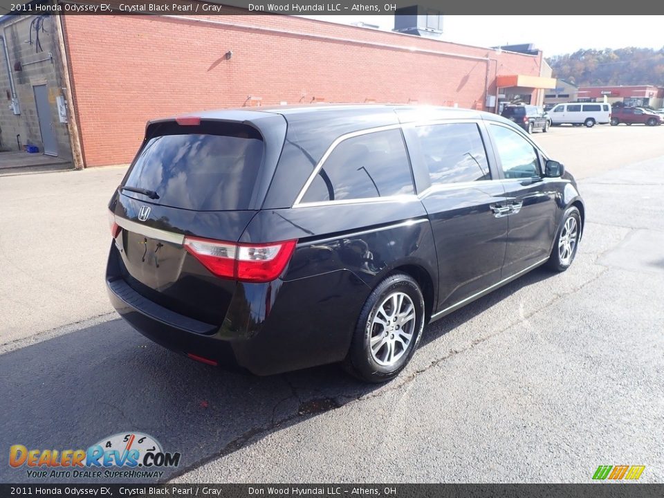 2011 Honda Odyssey EX Crystal Black Pearl / Gray Photo #11