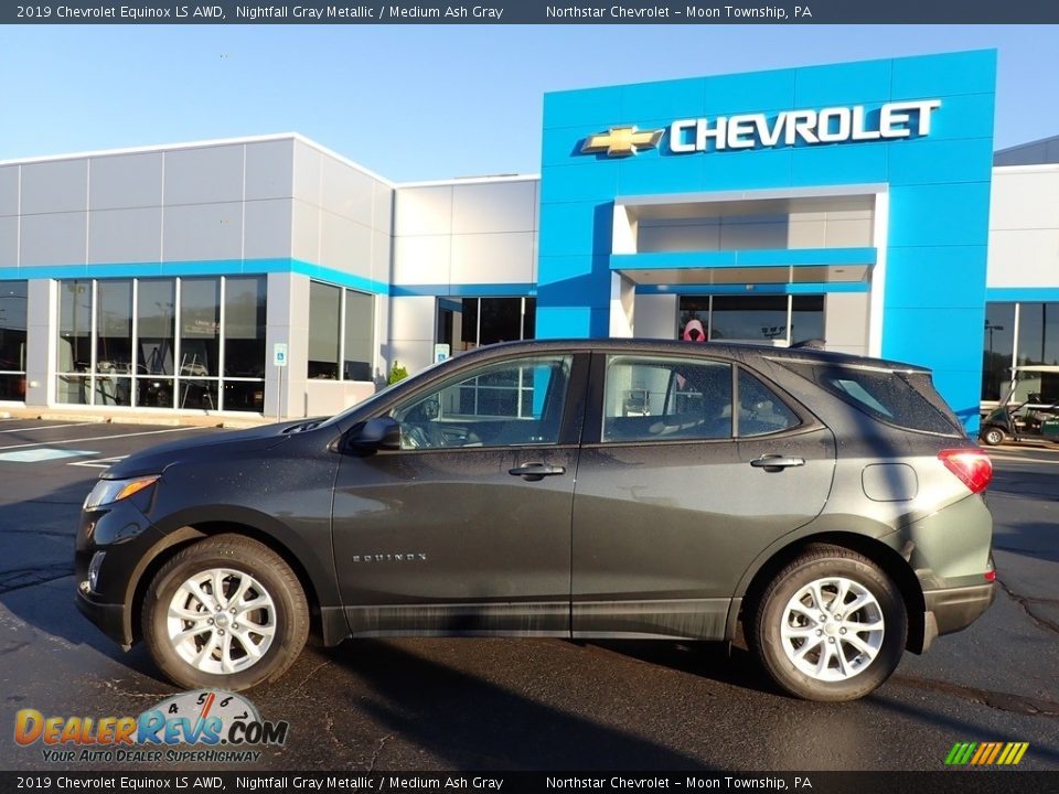 2019 Chevrolet Equinox LS AWD Nightfall Gray Metallic / Medium Ash Gray Photo #3
