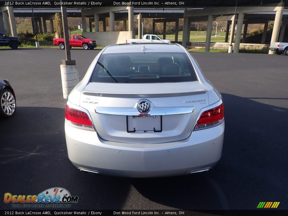 2012 Buick LaCrosse AWD Quicksilver Metallic / Ebony Photo #10