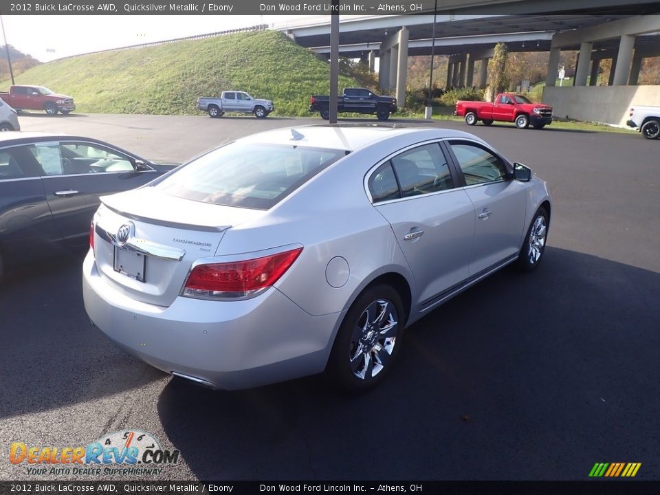 2012 Buick LaCrosse AWD Quicksilver Metallic / Ebony Photo #11