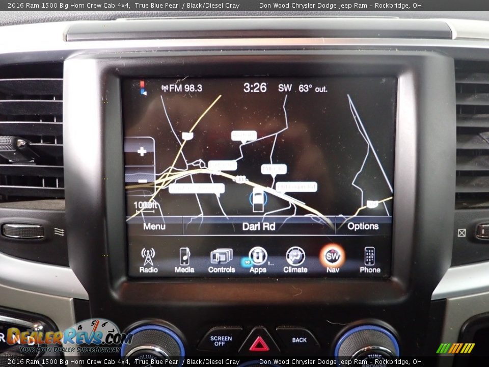 Navigation of 2016 Ram 1500 Big Horn Crew Cab 4x4 Photo #4