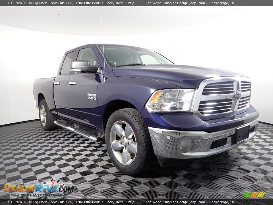 2016 Ram 1500 Big Horn Crew Cab 4x4 True Blue Pearl / Black/Diesel Gray Photo #5