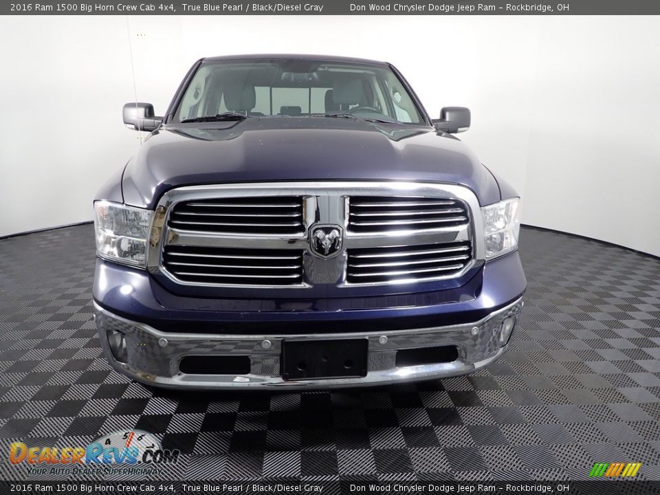 2016 Ram 1500 Big Horn Crew Cab 4x4 True Blue Pearl / Black/Diesel Gray Photo #7