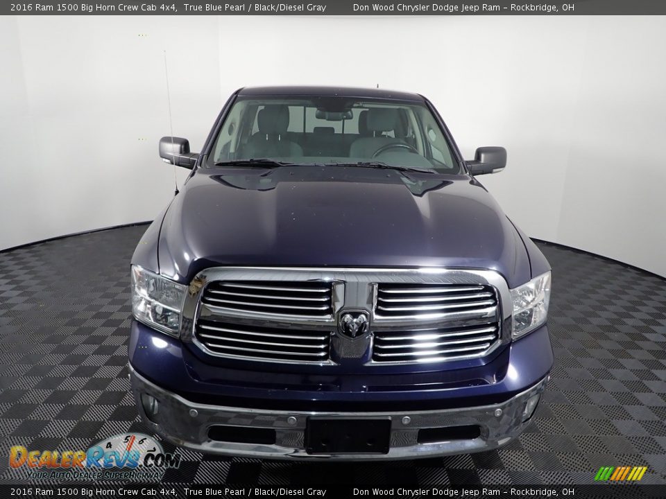 2016 Ram 1500 Big Horn Crew Cab 4x4 True Blue Pearl / Black/Diesel Gray Photo #8