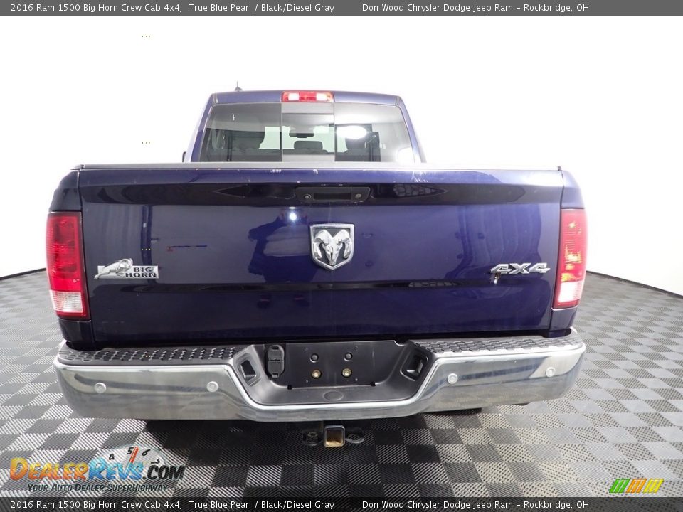 2016 Ram 1500 Big Horn Crew Cab 4x4 True Blue Pearl / Black/Diesel Gray Photo #11