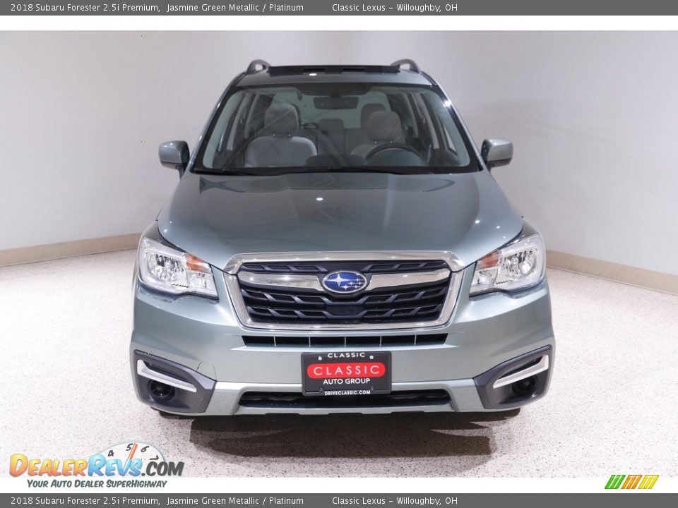 2018 Subaru Forester 2.5i Premium Jasmine Green Metallic / Platinum Photo #2