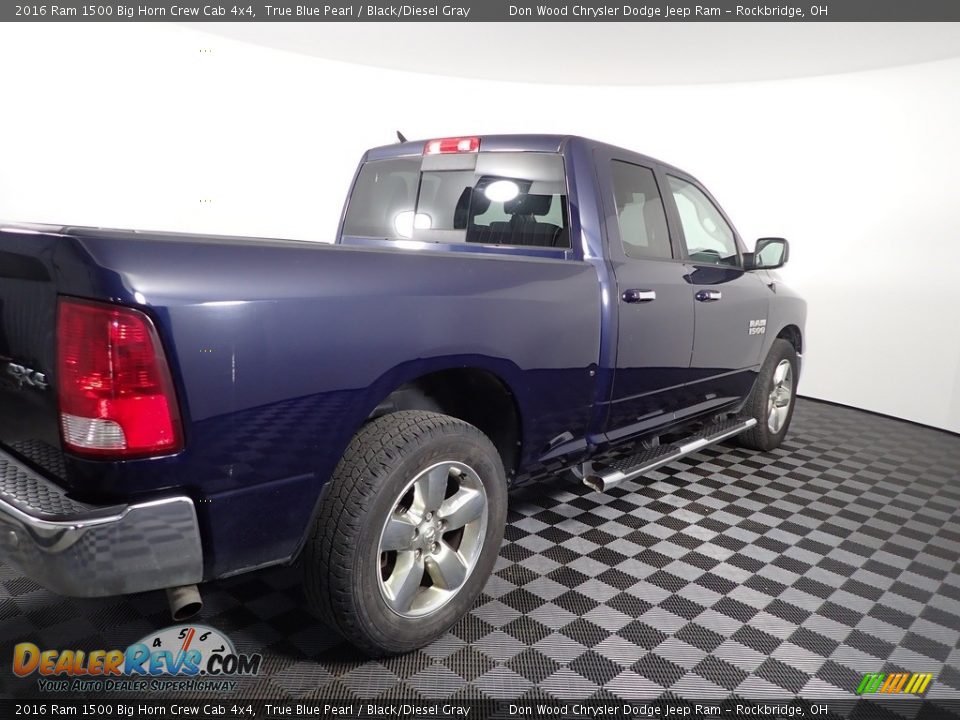 2016 Ram 1500 Big Horn Crew Cab 4x4 True Blue Pearl / Black/Diesel Gray Photo #13