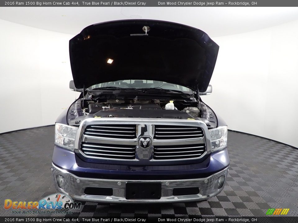 2016 Ram 1500 Big Horn Crew Cab 4x4 True Blue Pearl / Black/Diesel Gray Photo #14