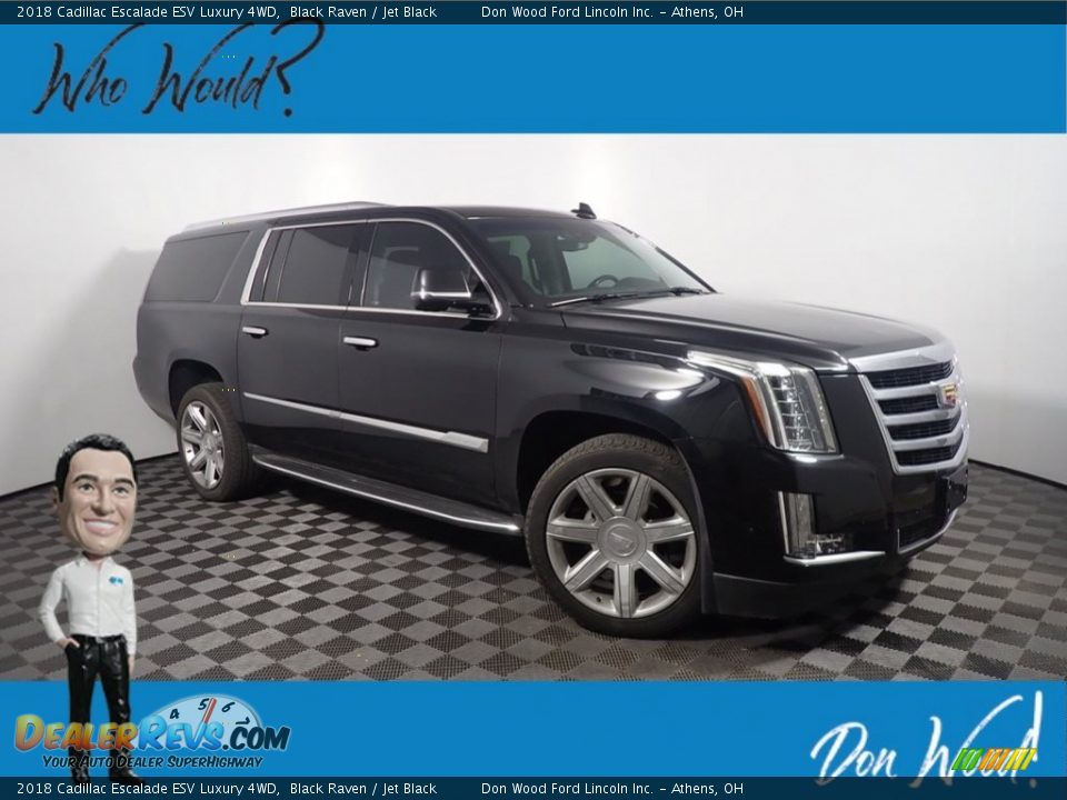 2018 Cadillac Escalade ESV Luxury 4WD Black Raven / Jet Black Photo #1