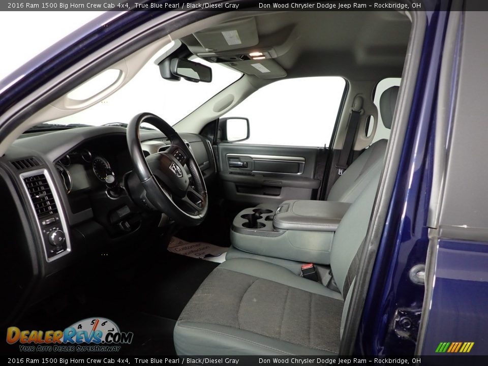 Front Seat of 2016 Ram 1500 Big Horn Crew Cab 4x4 Photo #19