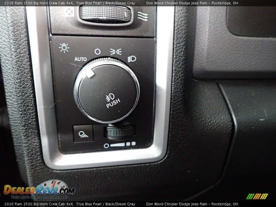 Controls of 2016 Ram 1500 Big Horn Crew Cab 4x4 Photo #20