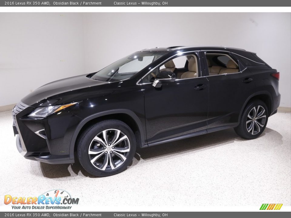 Obsidian Black 2016 Lexus RX 350 AWD Photo #3