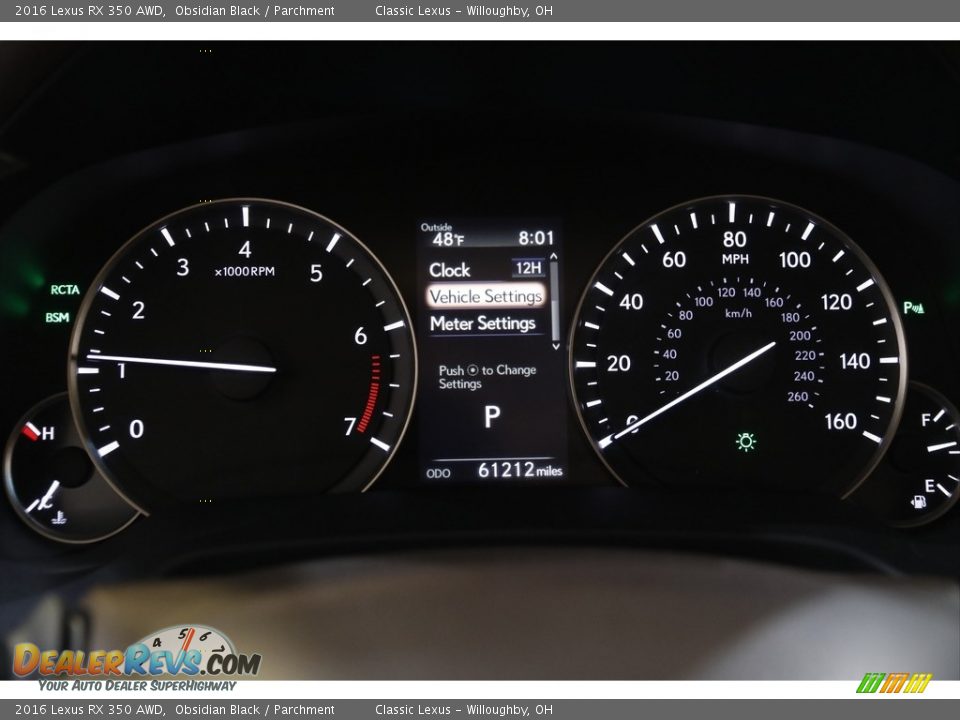 2016 Lexus RX 350 AWD Gauges Photo #8