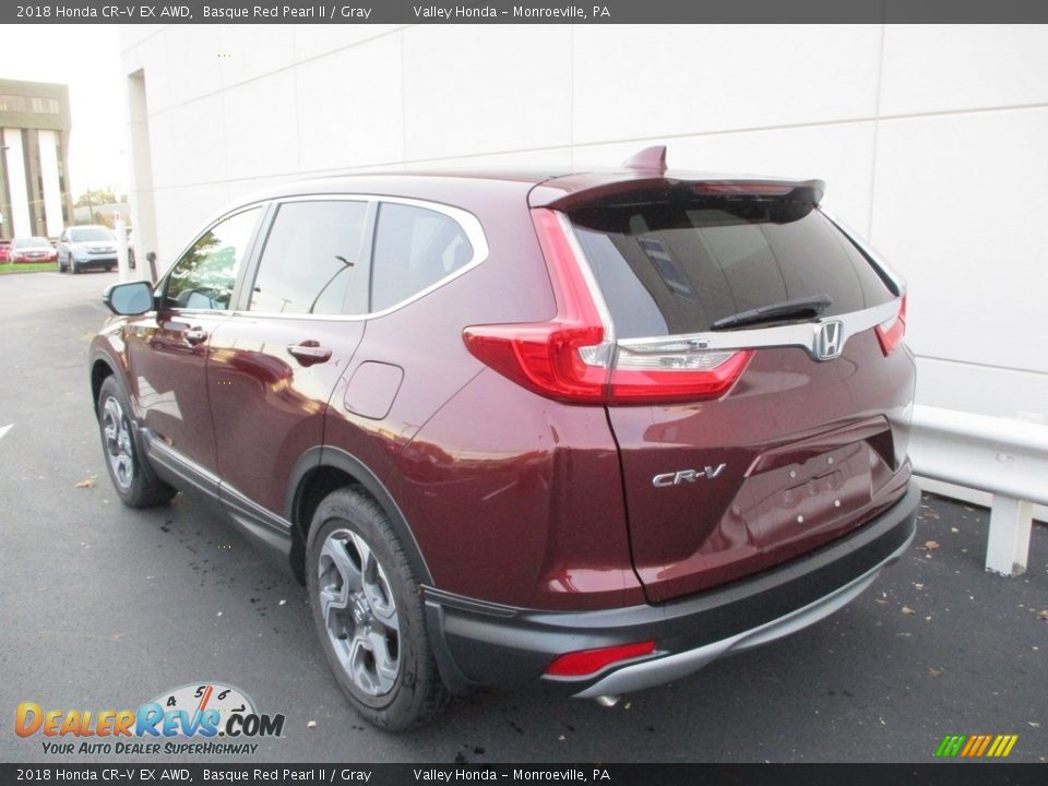 2018 Honda CR-V EX AWD Basque Red Pearl II / Gray Photo #3