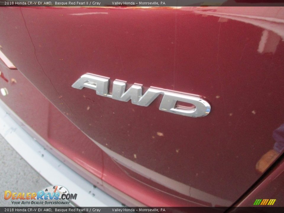 2018 Honda CR-V EX AWD Basque Red Pearl II / Gray Photo #6
