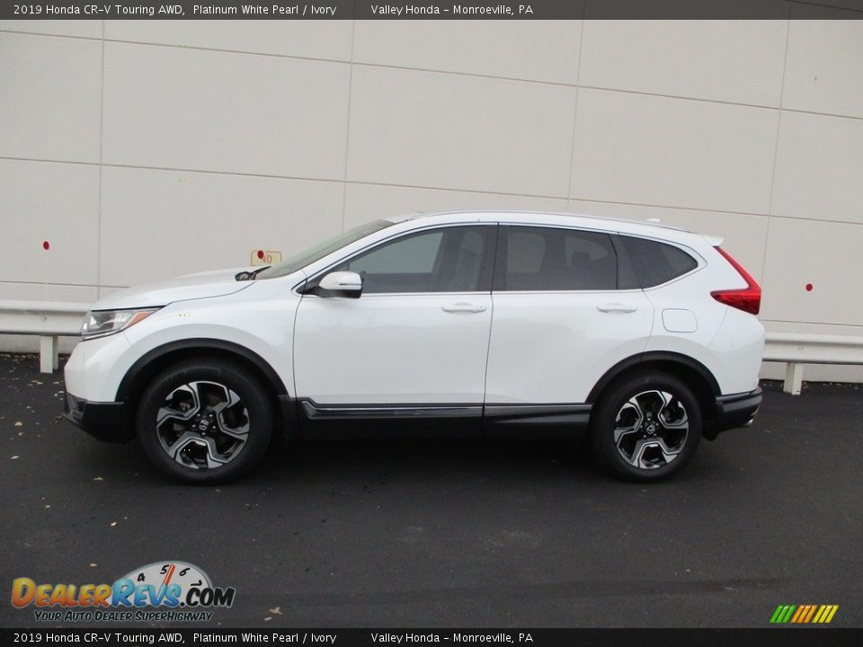 2019 Honda CR-V Touring AWD Platinum White Pearl / Ivory Photo #2
