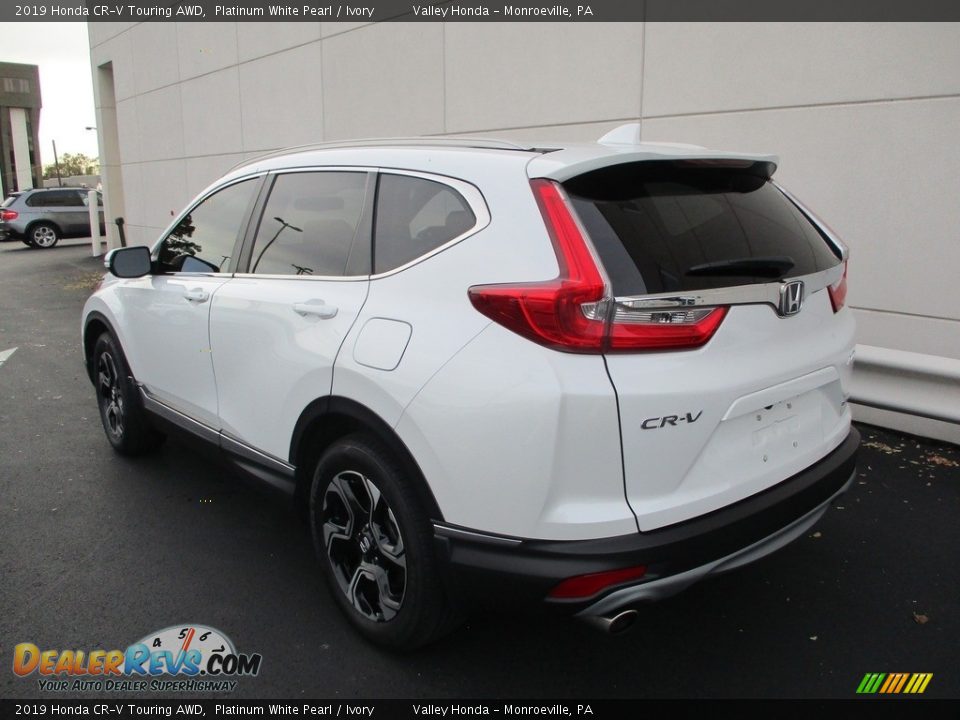 2019 Honda CR-V Touring AWD Platinum White Pearl / Ivory Photo #3