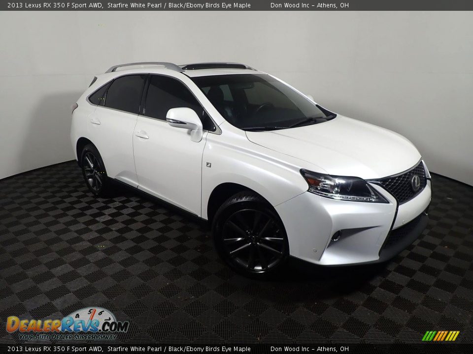 2013 Lexus RX 350 F Sport AWD Starfire White Pearl / Black/Ebony Birds Eye Maple Photo #5