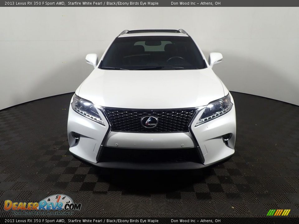 2013 Lexus RX 350 F Sport AWD Starfire White Pearl / Black/Ebony Birds Eye Maple Photo #7