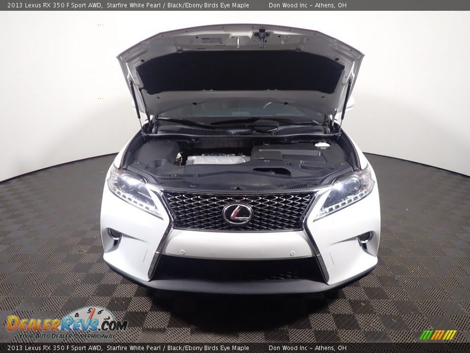 2013 Lexus RX 350 F Sport AWD Starfire White Pearl / Black/Ebony Birds Eye Maple Photo #8