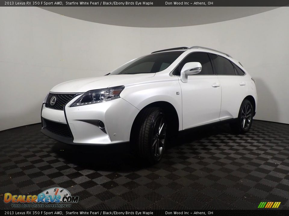 2013 Lexus RX 350 F Sport AWD Starfire White Pearl / Black/Ebony Birds Eye Maple Photo #10