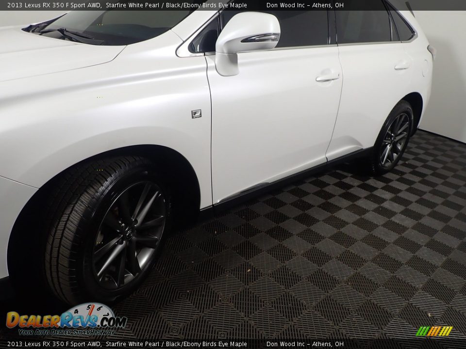 2013 Lexus RX 350 F Sport AWD Starfire White Pearl / Black/Ebony Birds Eye Maple Photo #12