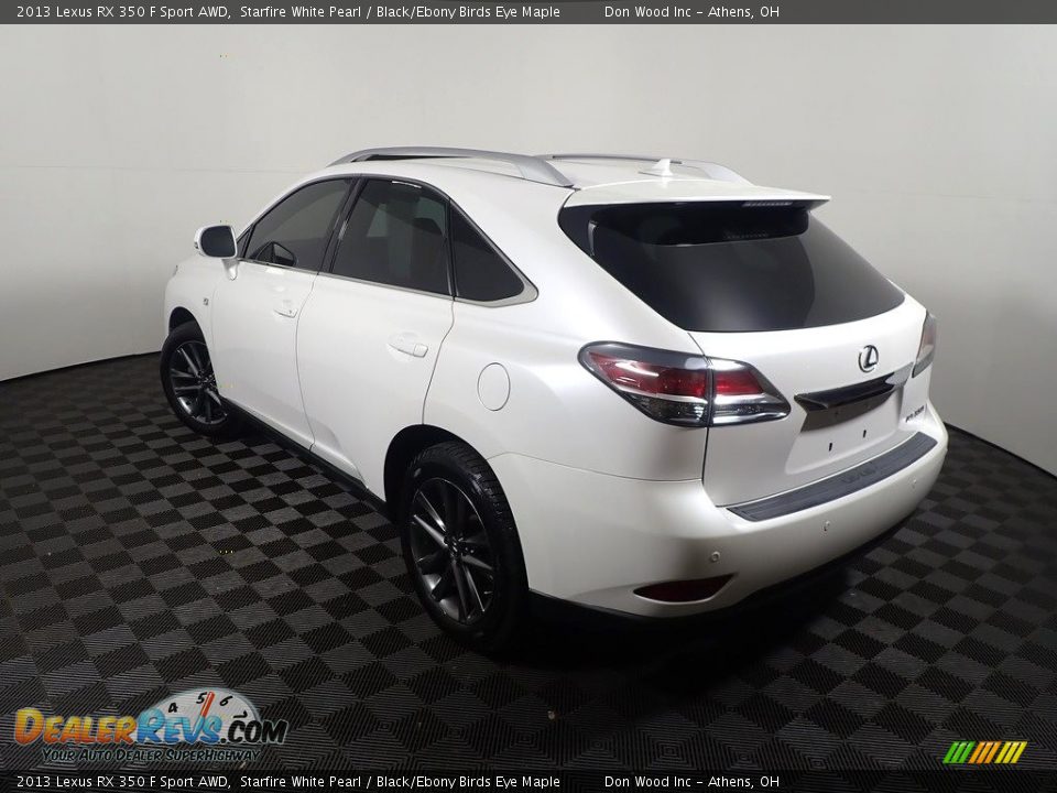 2013 Lexus RX 350 F Sport AWD Starfire White Pearl / Black/Ebony Birds Eye Maple Photo #14