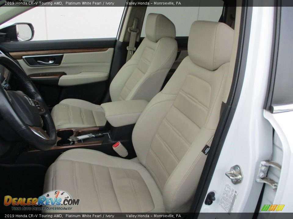 2019 Honda CR-V Touring AWD Platinum White Pearl / Ivory Photo #13