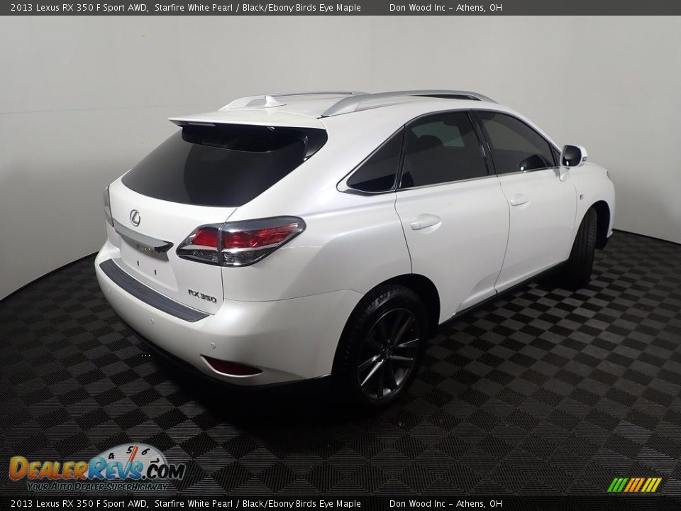 2013 Lexus RX 350 F Sport AWD Starfire White Pearl / Black/Ebony Birds Eye Maple Photo #19