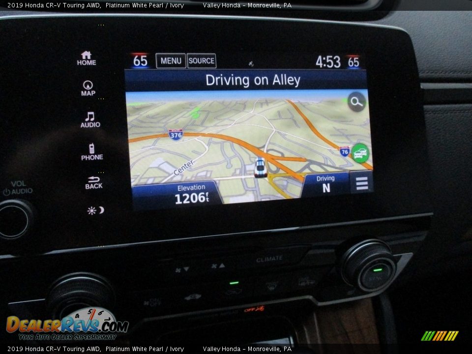 2019 Honda CR-V Touring AWD Platinum White Pearl / Ivory Photo #16