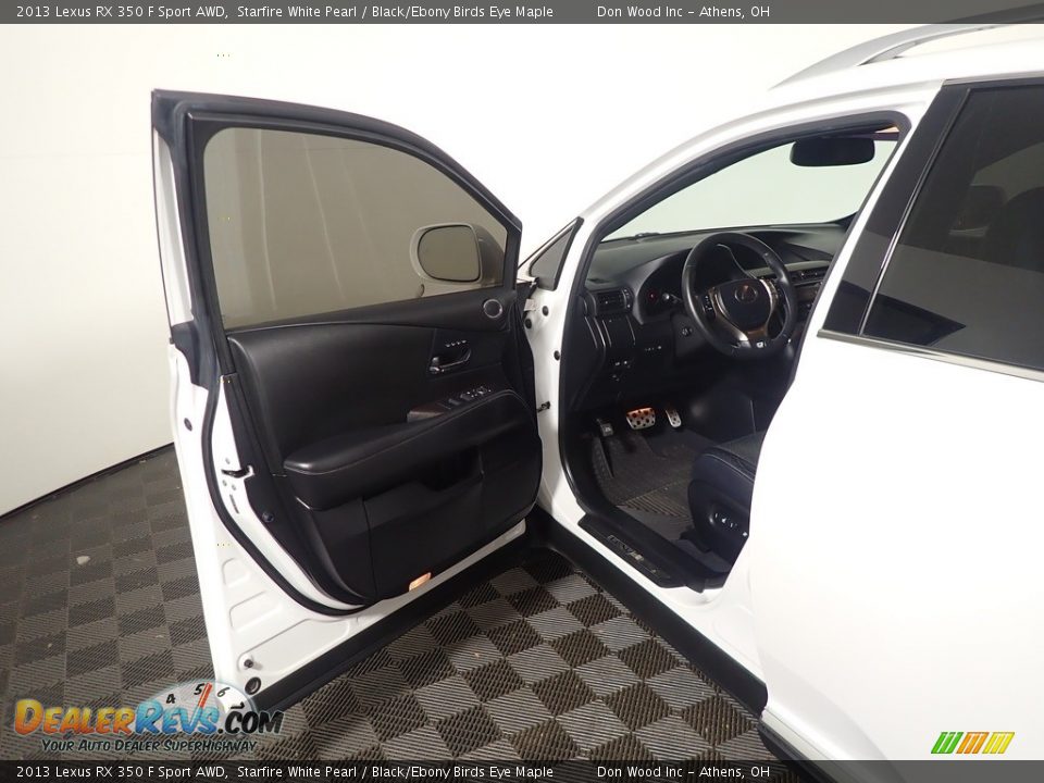 2013 Lexus RX 350 F Sport AWD Starfire White Pearl / Black/Ebony Birds Eye Maple Photo #22