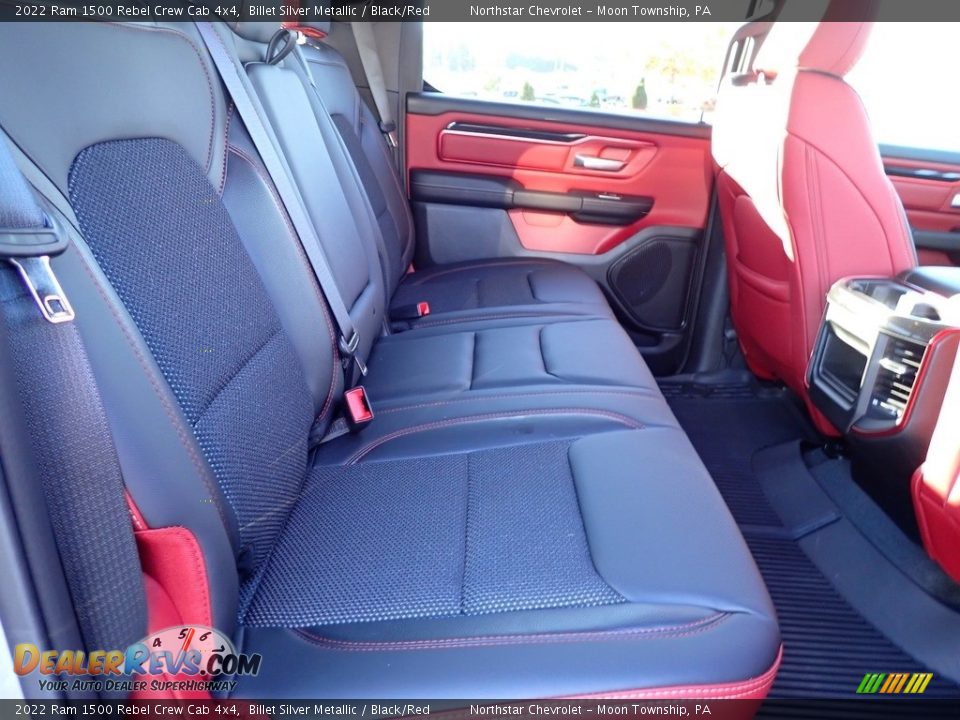 Rear Seat of 2022 Ram 1500 Rebel Crew Cab 4x4 Photo #16