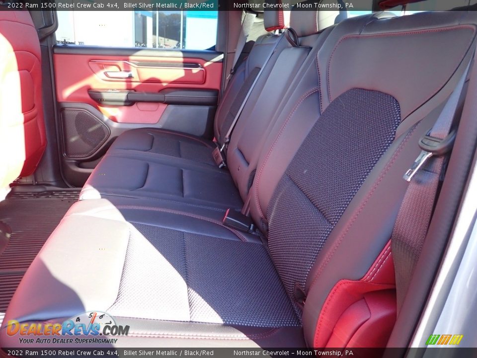 Rear Seat of 2022 Ram 1500 Rebel Crew Cab 4x4 Photo #20