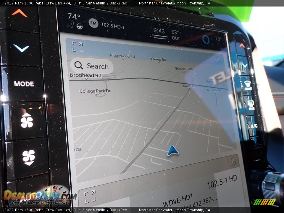 Navigation of 2022 Ram 1500 Rebel Crew Cab 4x4 Photo #25